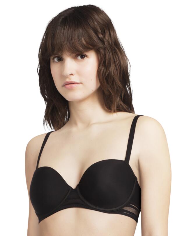Passionata by Chantelle Rhythm Bandeau T-Shirt Bra Black