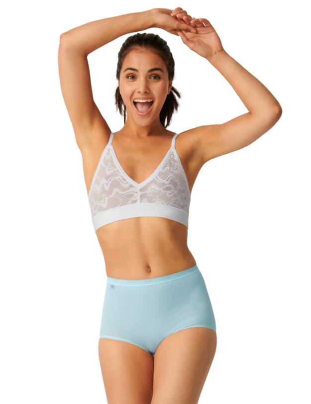 Sloggi Basic+ Maxi Briefs 4 Pack Turquoise/Dark Combination