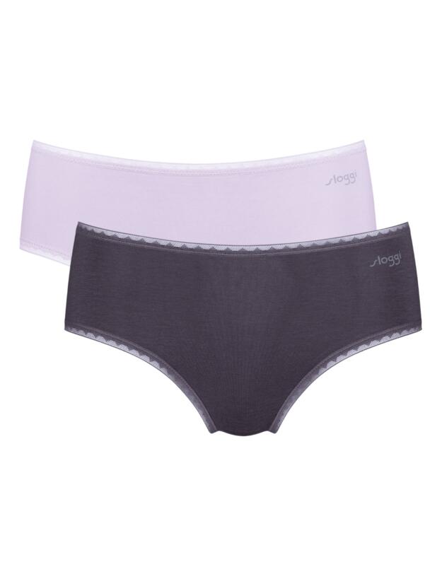 Sloggi Go Midi Briefs 2 Pack Blue/Light Combination