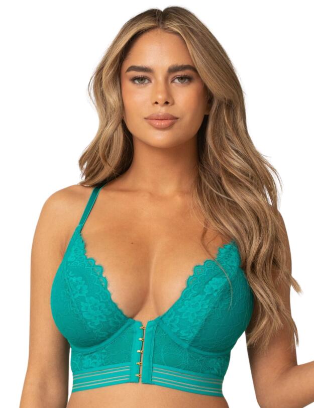 Pour Moi Revolution Front Fastening Underwired Bralette Jade