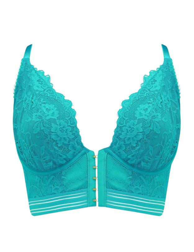Pour Moi Revolution Front Fastening Underwired Bralette Jade