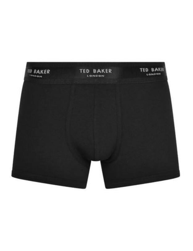 Ted Baker Mens Trunks 3 Pack Heather Grey/Black/Burnt Henna