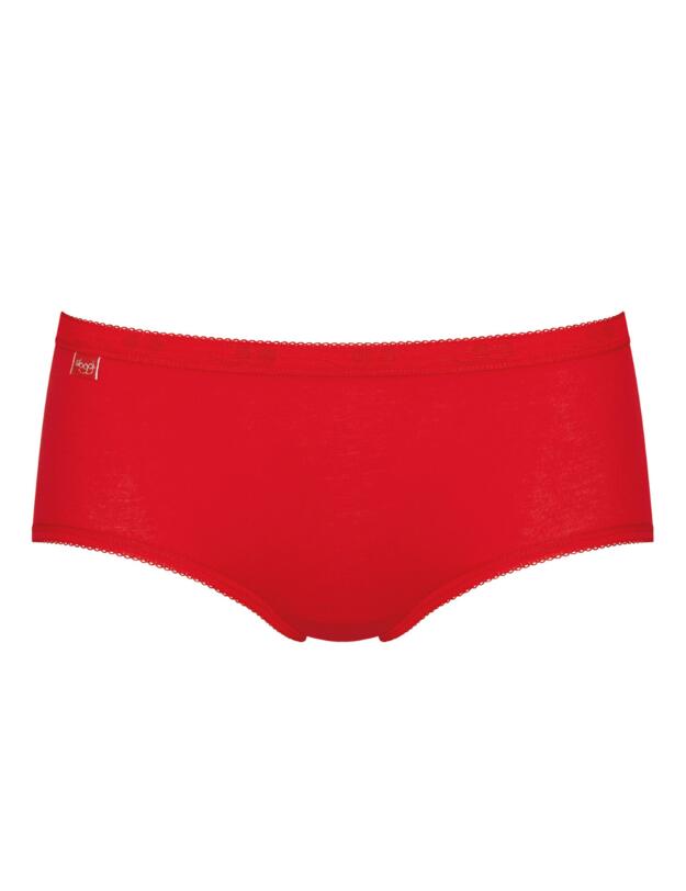 Sloggi Basic Midi Briefs 3 Pack Red/Light Combination