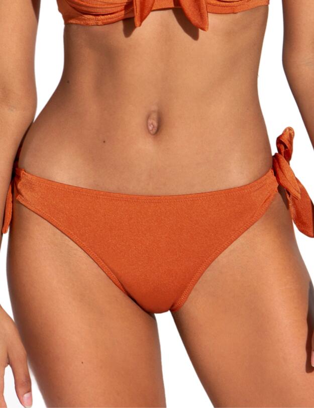 Pour Moi Azure Tie Side Brief Burnt Orange