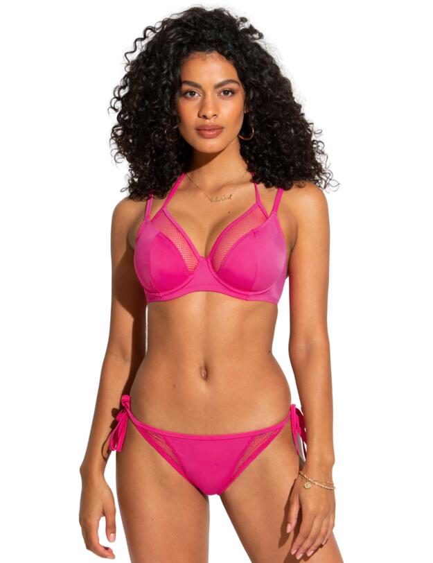 Pour Moi Glamazon Tie Side Brief Hot Pink
