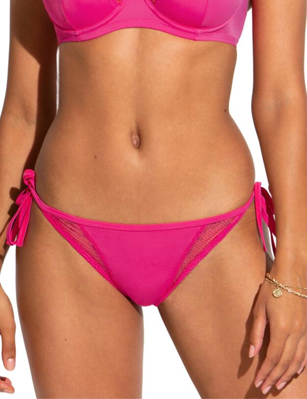 Pour Moi Glamazon Tie Side Brief Hot Pink
