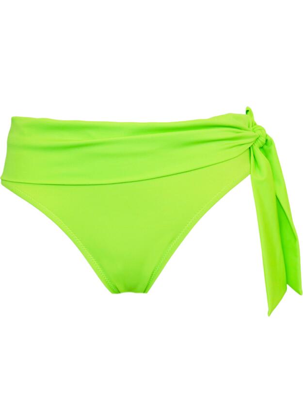 Pour Moi Getaway Fold Over Tie Bikini Brief Lime