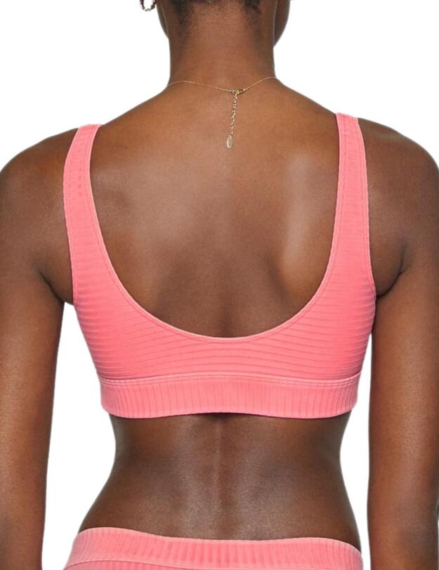 Calvin Klein CK Authentic Bralette Bikini Top  Bright Vermillion