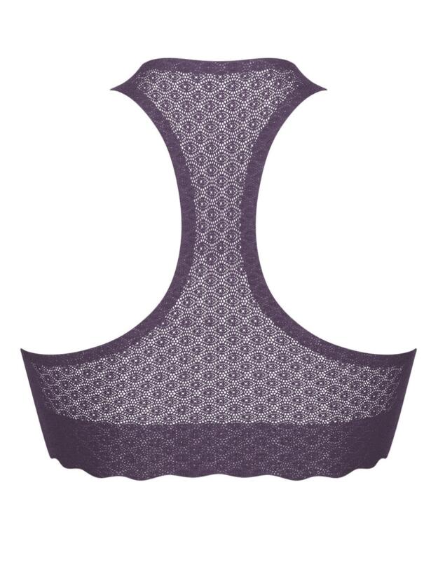 Sloggi Zero Feel Lace Bralette Top Blackcurrant Juice 