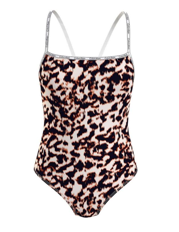 Calvin Klein Core Logo Tape Swimsuit Animal