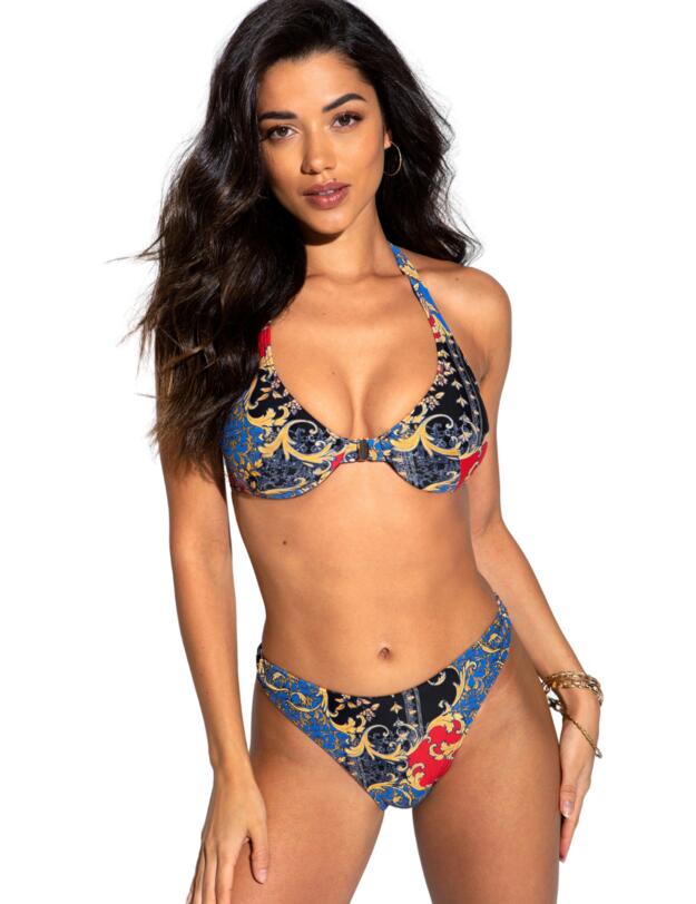 Pour Moi Riviera High Leg Bikini Brief Multi