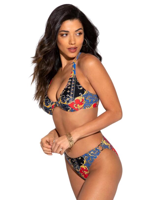 Pour Moi Riviera High Leg Bikini Brief Multi
