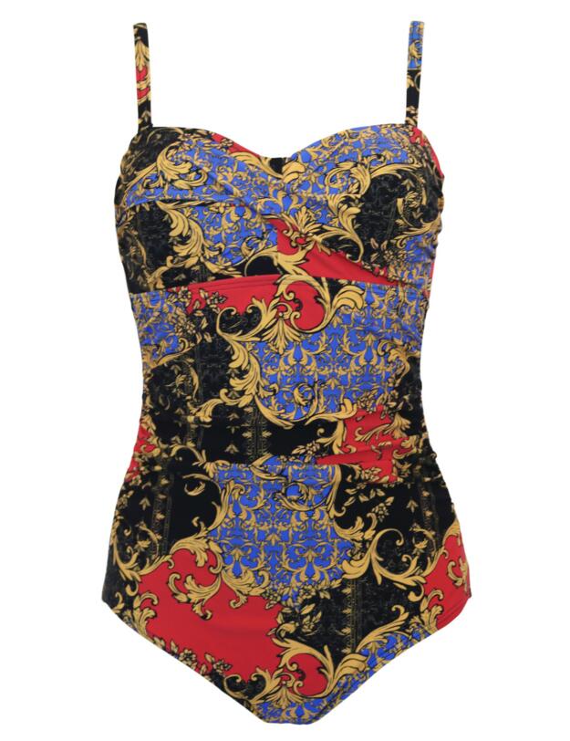 Pour Moi Riviera Strapless Control Swimsuit Multi