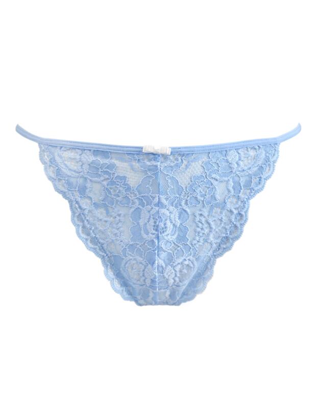Pour Moi Opulence Thong Powder Blue/Cream