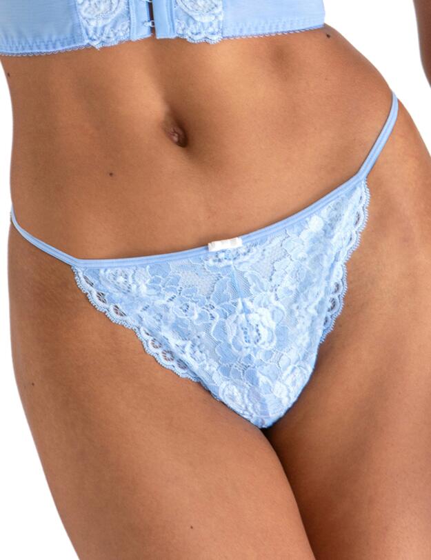 Pour Moi Opulence Thong Powder Blue/Cream