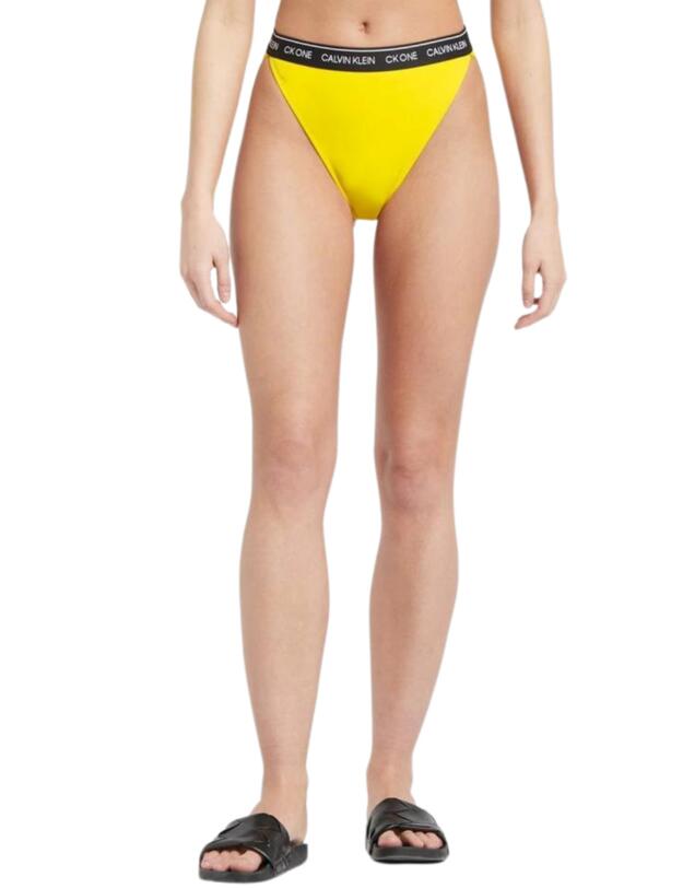 Calvin Klein CK One High Waist Bikini Brief Bold Yellow