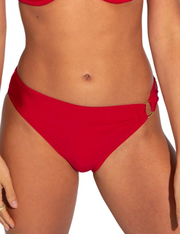 Pour Moi Samoa Ring Detail Bikini Brief Red