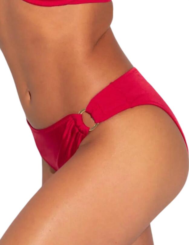 Pour Moi Samoa Ring Detail Bikini Brief Red