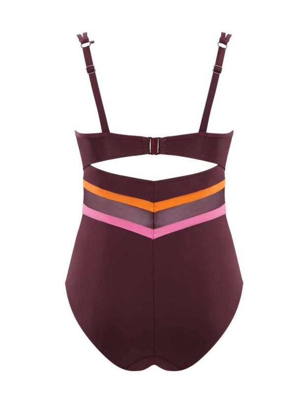 Panache Kira Active Balconnet Swimsuit Mulberry 