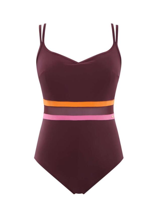 Panache Kira Active Balconnet Swimsuit Mulberry 