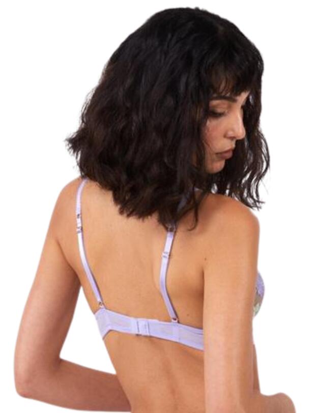 Playful Promises Luna Embroidery Picot Elastic Bra Pastel 