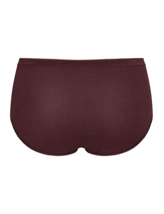 Sloggi Basic+ 3 Pack Midi Brief Pink/Grey/Brown