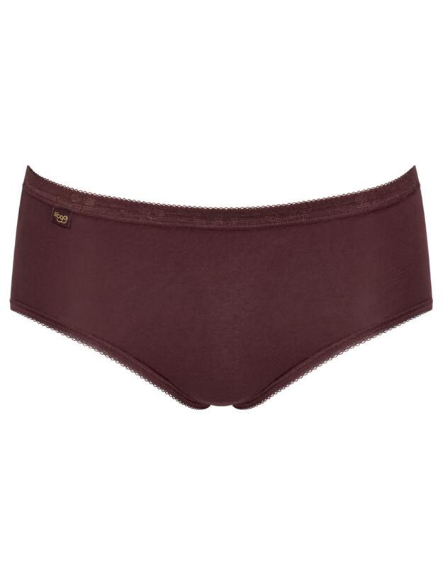 Sloggi Basic+ 3 Pack Midi Brief Pink/Grey/Brown