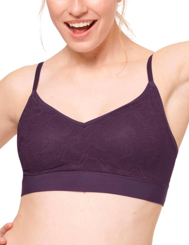  Sloggi Go Allround Lace Padded Bralette Plum