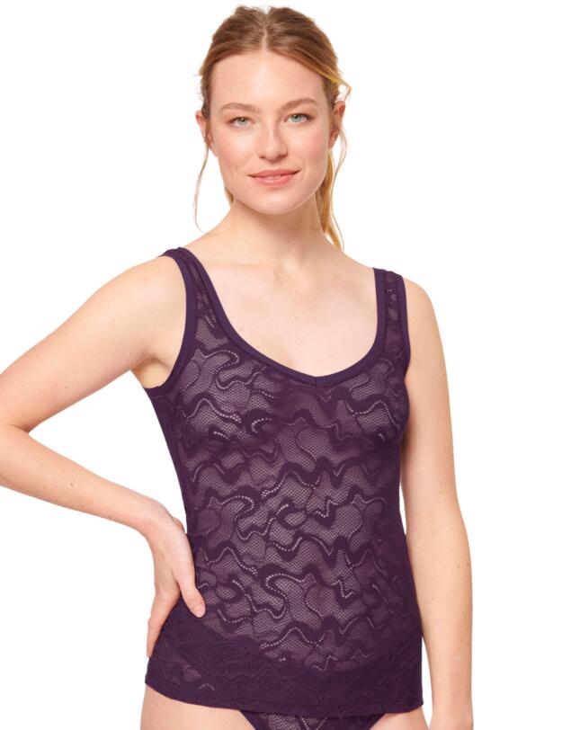 Sloggi Go Allround Lace Top Plum