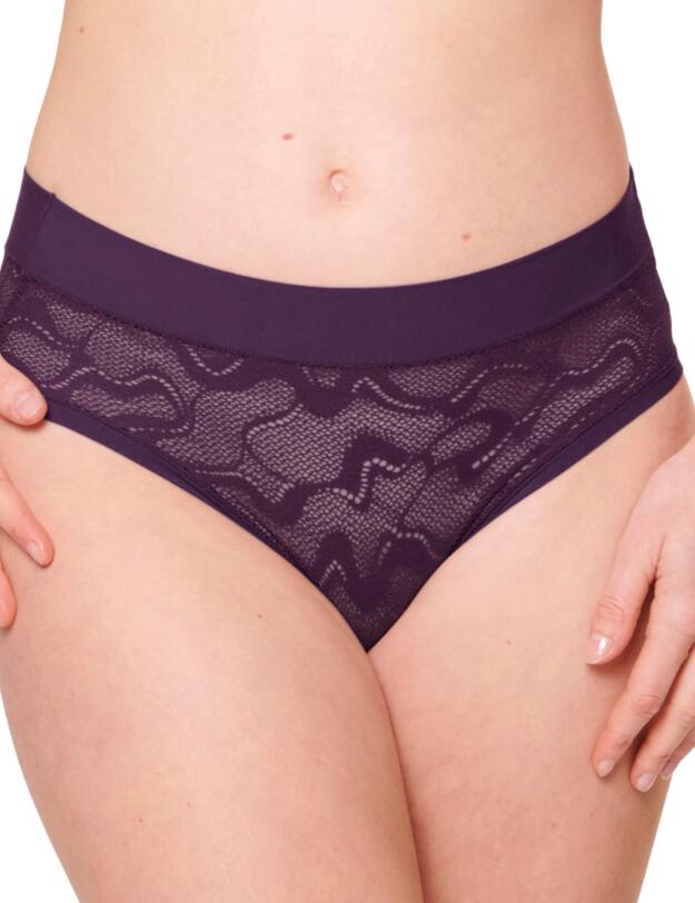 Sloggi Go Allround Lace Midi Brief Plum 