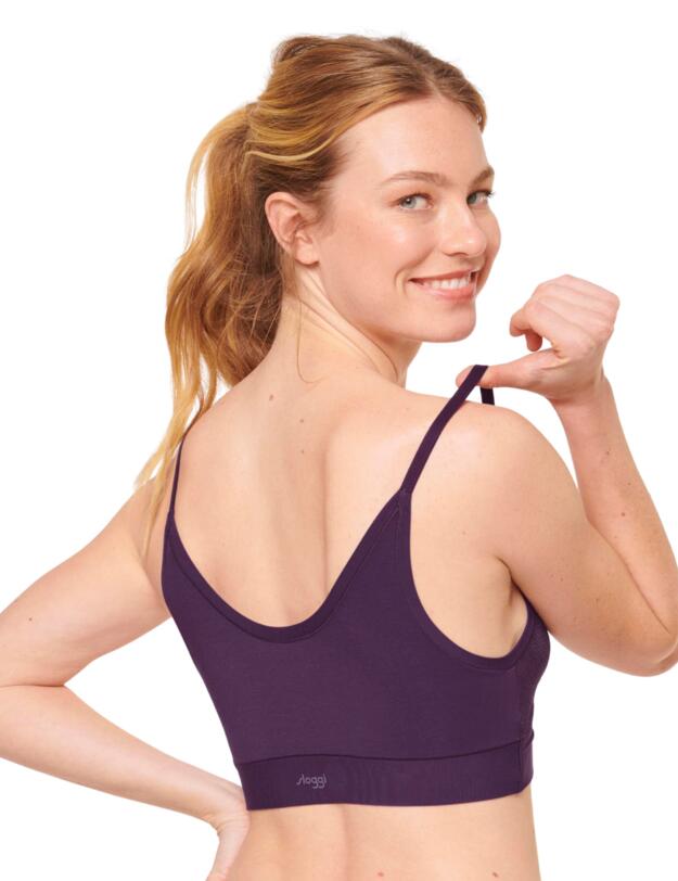 Sloggi Go Allround Lace Bralette Plum 