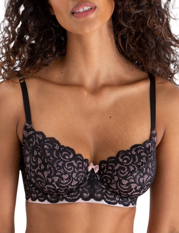 Pour Moi Romance Full Cup Bra Black 