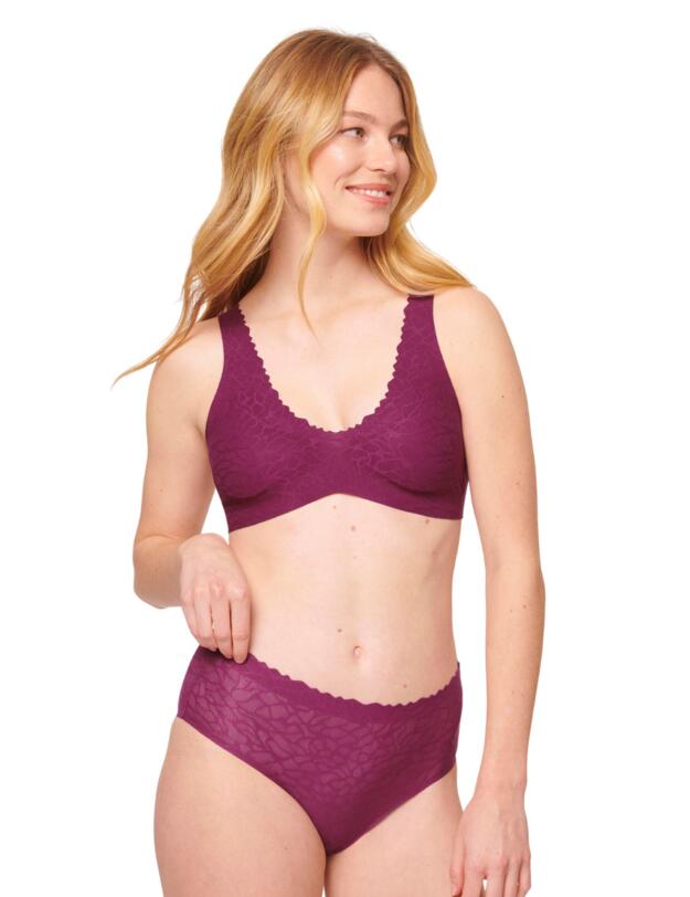 Sloggi Zero Feel Lace 2.0 Bralette Wine 