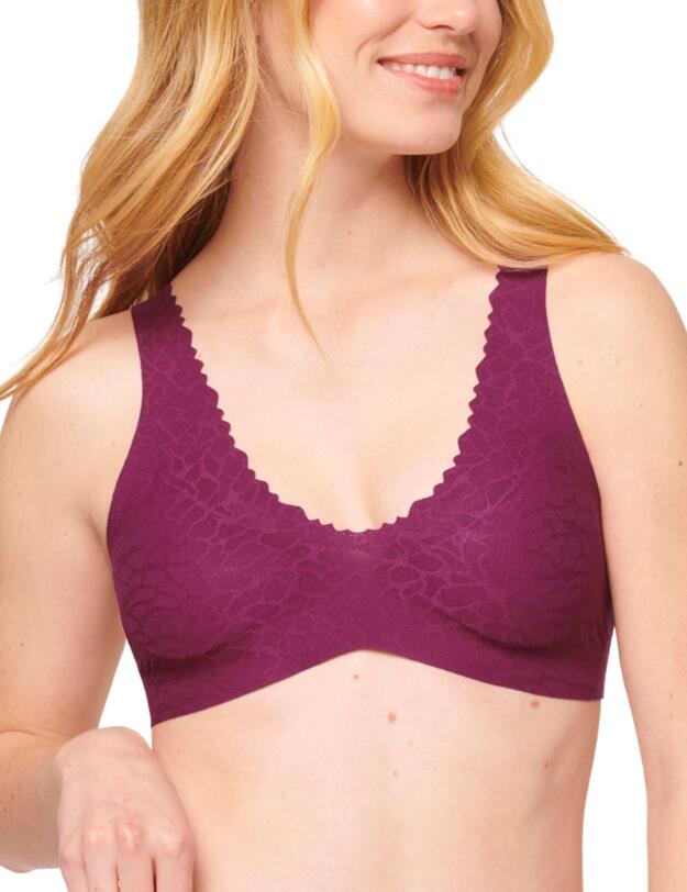 Sloggi Zero Feel Lace 2.0 Bralette Wine 