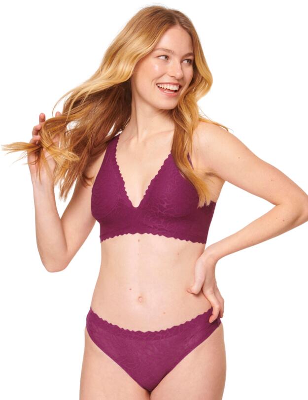 Sloggi Zero Feel Lace 2.0 Top Wine 