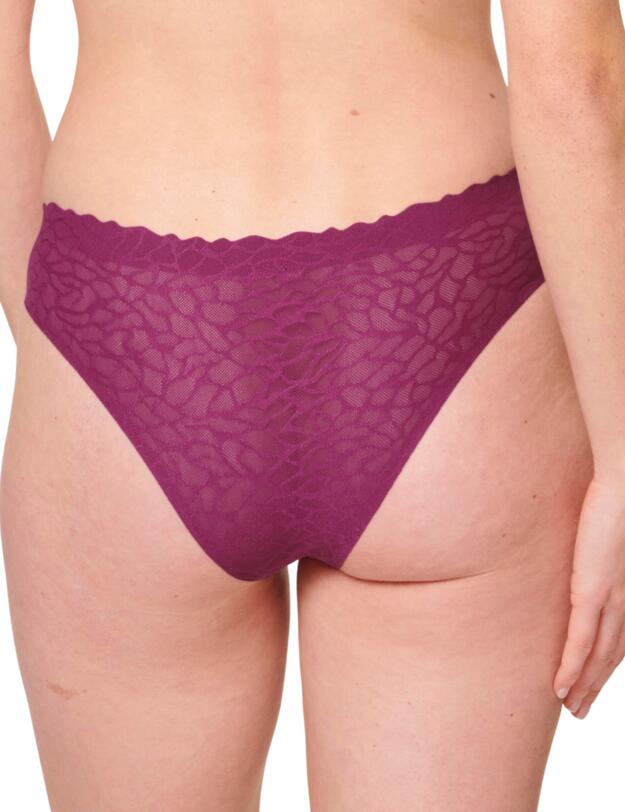  Sloggi Zero Feel Lace 2.0 Brazilian Brief Wine 