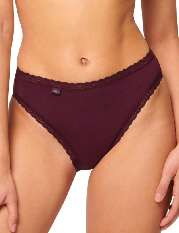 Sloggi 24/7 Weekend Tai Brief 3 Pack Pink/Burgundy/Mixed