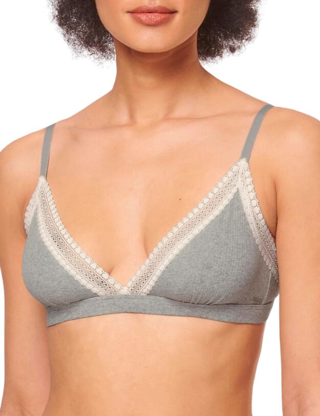 Sloggi Go Ribbed Bralette Medium Grey Melange