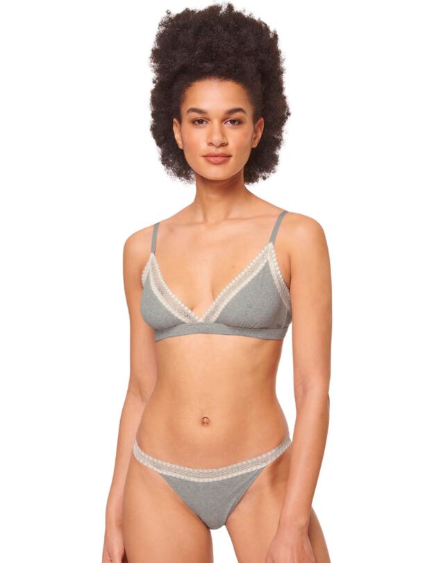 Sloggi Go Ribbed Bralette Medium Grey Melange