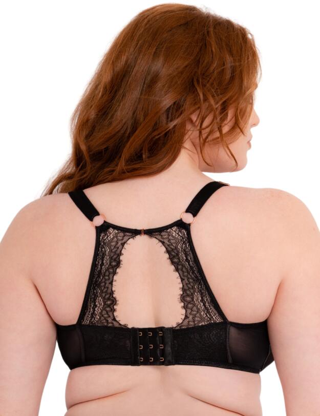 Scantilly by Curvy Kate Exposed Plunge Bra Black