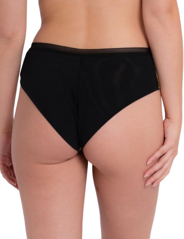 Curvy Kate Artisan High Waisted Brazilian Brief Ochre/Black