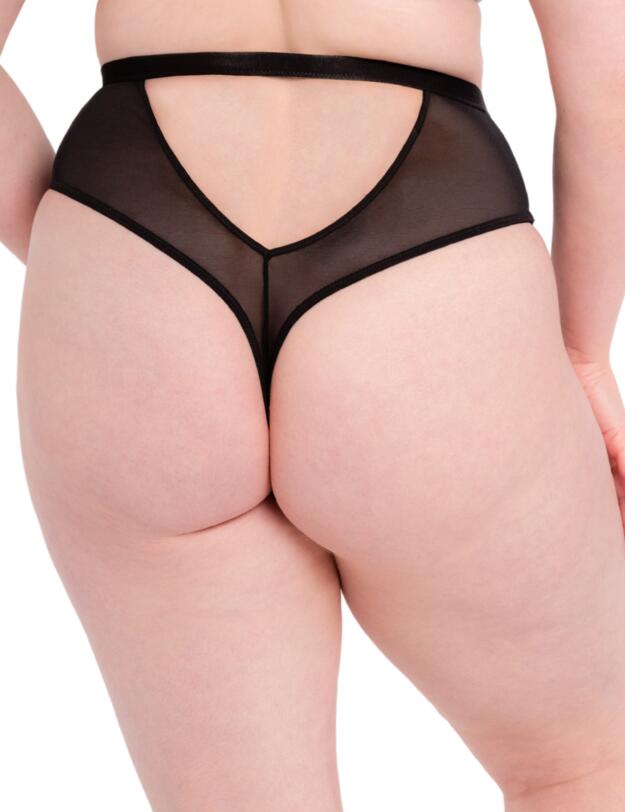 Scantilly by Curvy Kate Buckle Up Thong Black