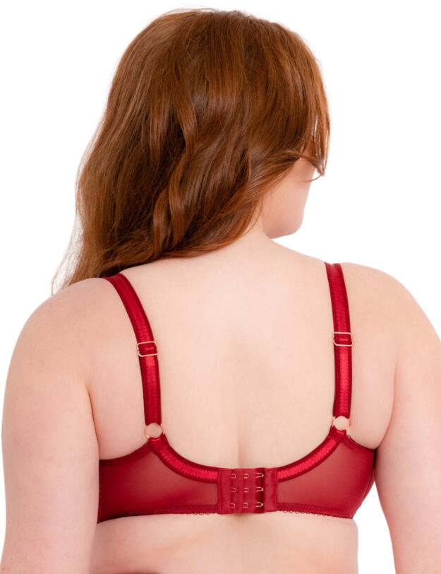Scantilly by Curvy Kate Unchained Plunge Bra Deep Red