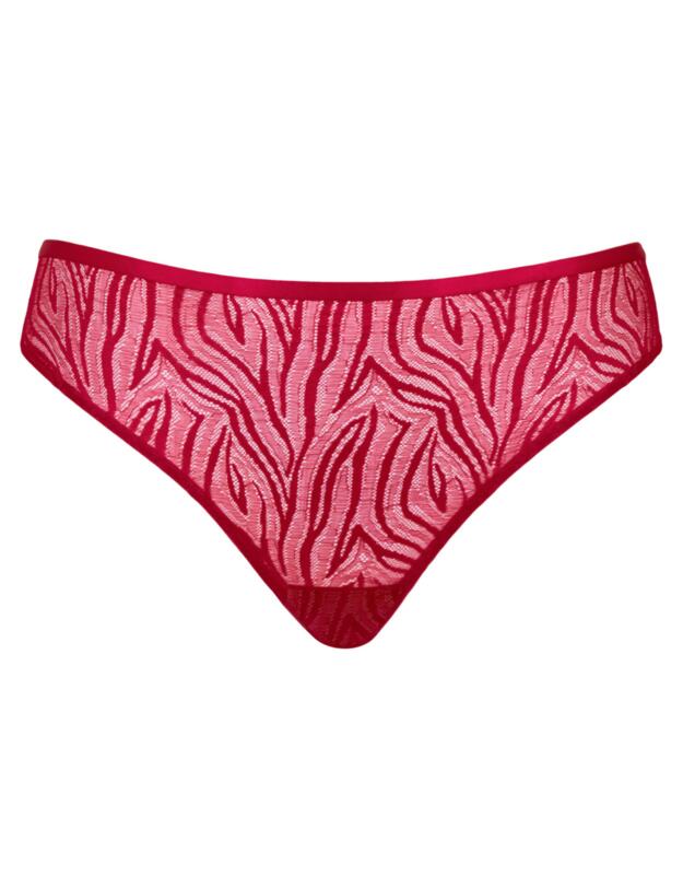 Curvy Kate Lace Daze Brazilian Brief Lipstick Red