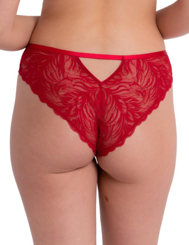 Curvy Kate Lace Daze Brazilian Brief Lipstick Red