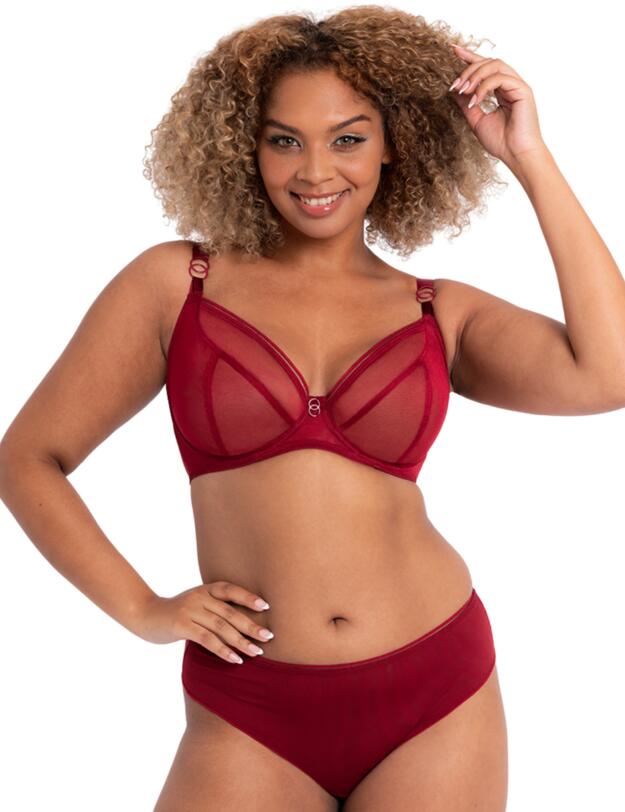 Curvy Kate Lifestyle Short Brief Deep Red