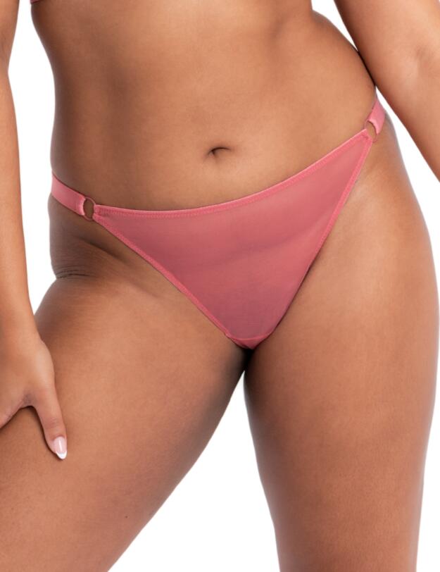 Curvy Kate Front and Cenre Brazilian Brief Rose