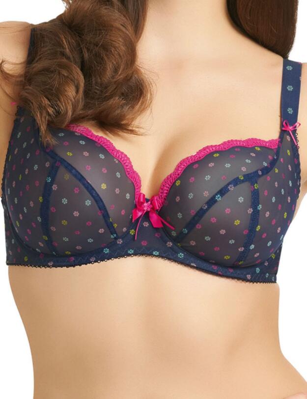 1221 Freya Patsy Plunge Balcony Bra Ink - 1221 Balcony Bra