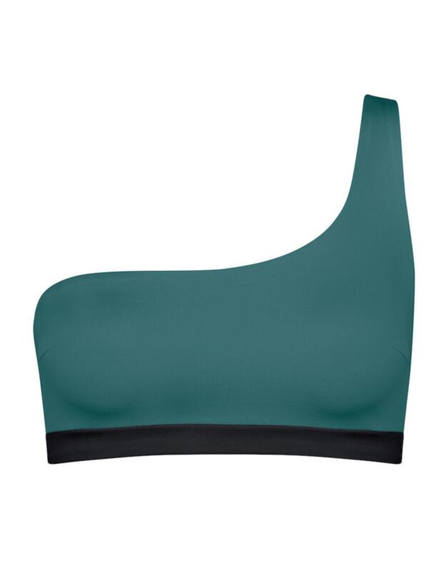 Sloggi Women Shore Kosrae One Strap Bikini Top Green Combination 
