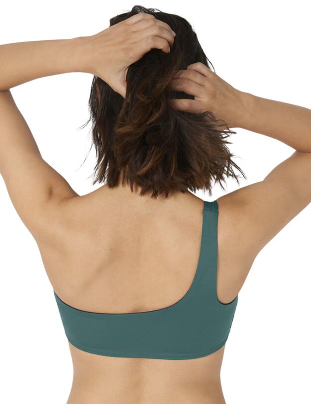 Sloggi Women Shore Kosrae One Strap Bikini Top Green Combination 